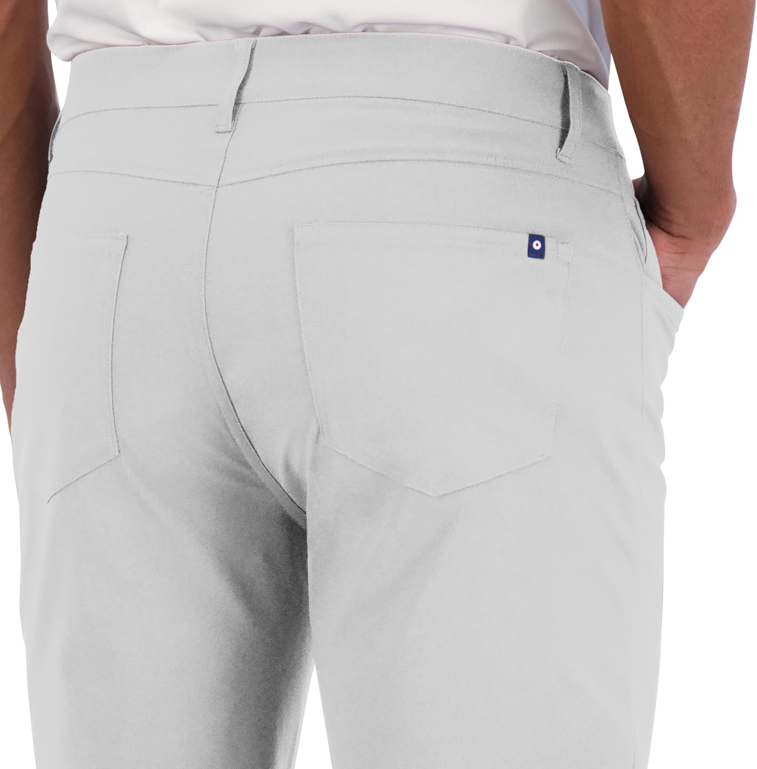 Ben Sherman Men's Performance Golf Pants – Four-Way Stretch, Quick-Dry, Wrinkle-Resistant Casual Pants, Light Grey, 42 X 30 - Image 4