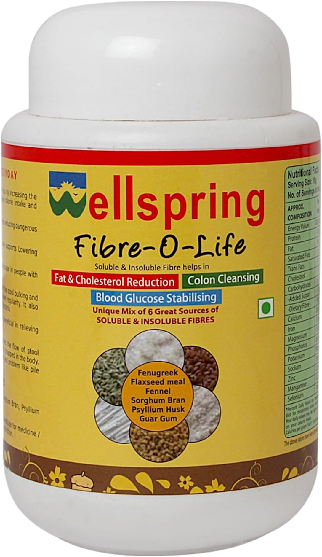 - Fibre-O-Life - Flaxseed, Fenugreek, Psyllium Husk Fibre Mix (300 g Pack)