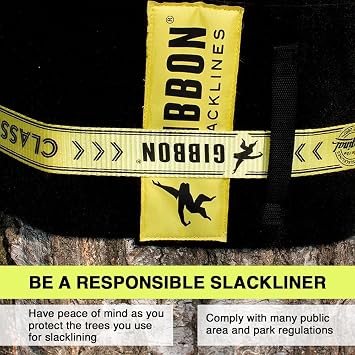 GIBBON TreeWear XL - Slackline Tree Trunk Protector - Slack Line Accessory Tree Wrap for Line & Tree Protection - Slackline Attachments - Tree Guard