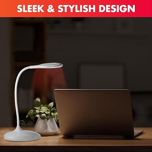 Miniatura 2 de Mito Red Light - Lámpara sin luz azul - Moderna lámpara de mesa recargable LED - Lámpara de escritorio recargable - Lámpara táctil de noche -
