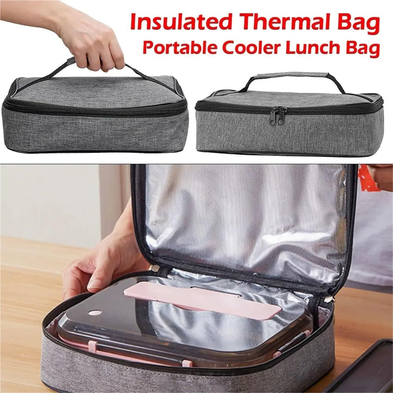 Plecak kempingowy, 2 szt. Dziecięca torba podróżna do przechowywania Lunch Box Organizer na śniadanie Torba termiczna z izolacją(31 * 24.5 * 7cm)