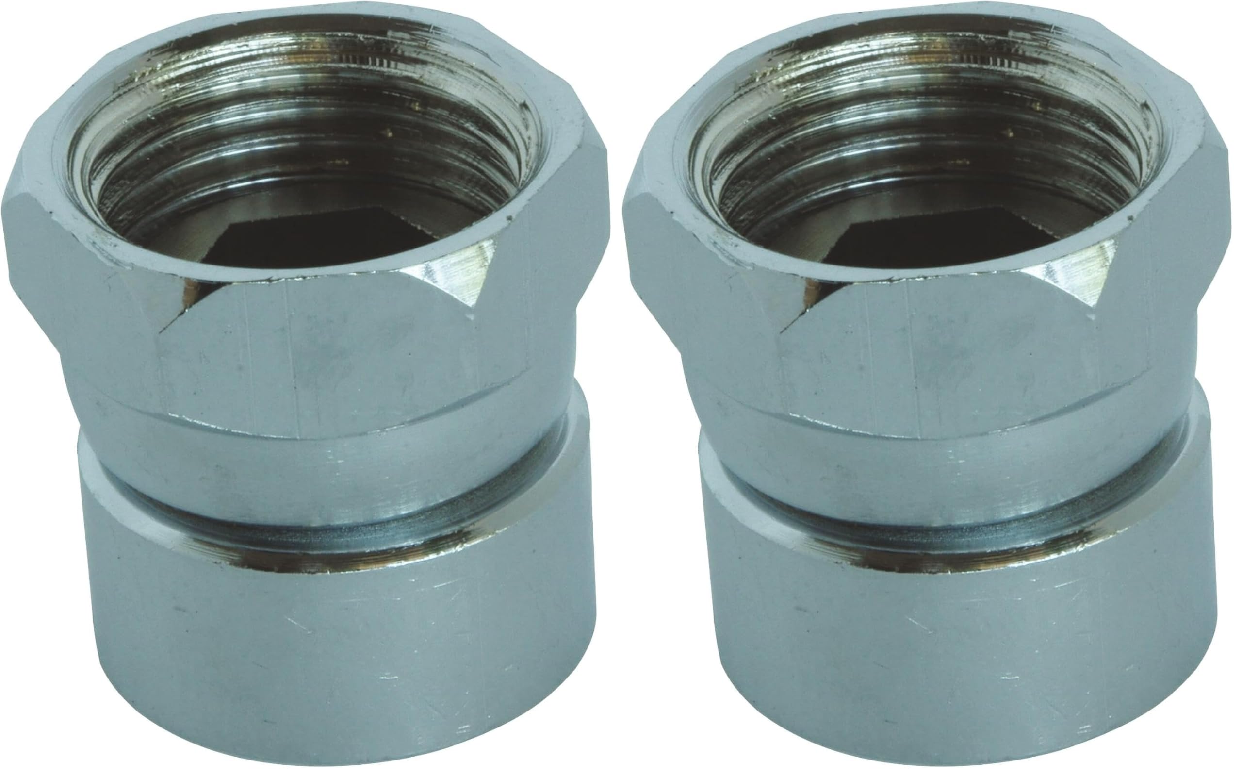 Raccord chromé F15/21 contre les fuites de robinetterie standard