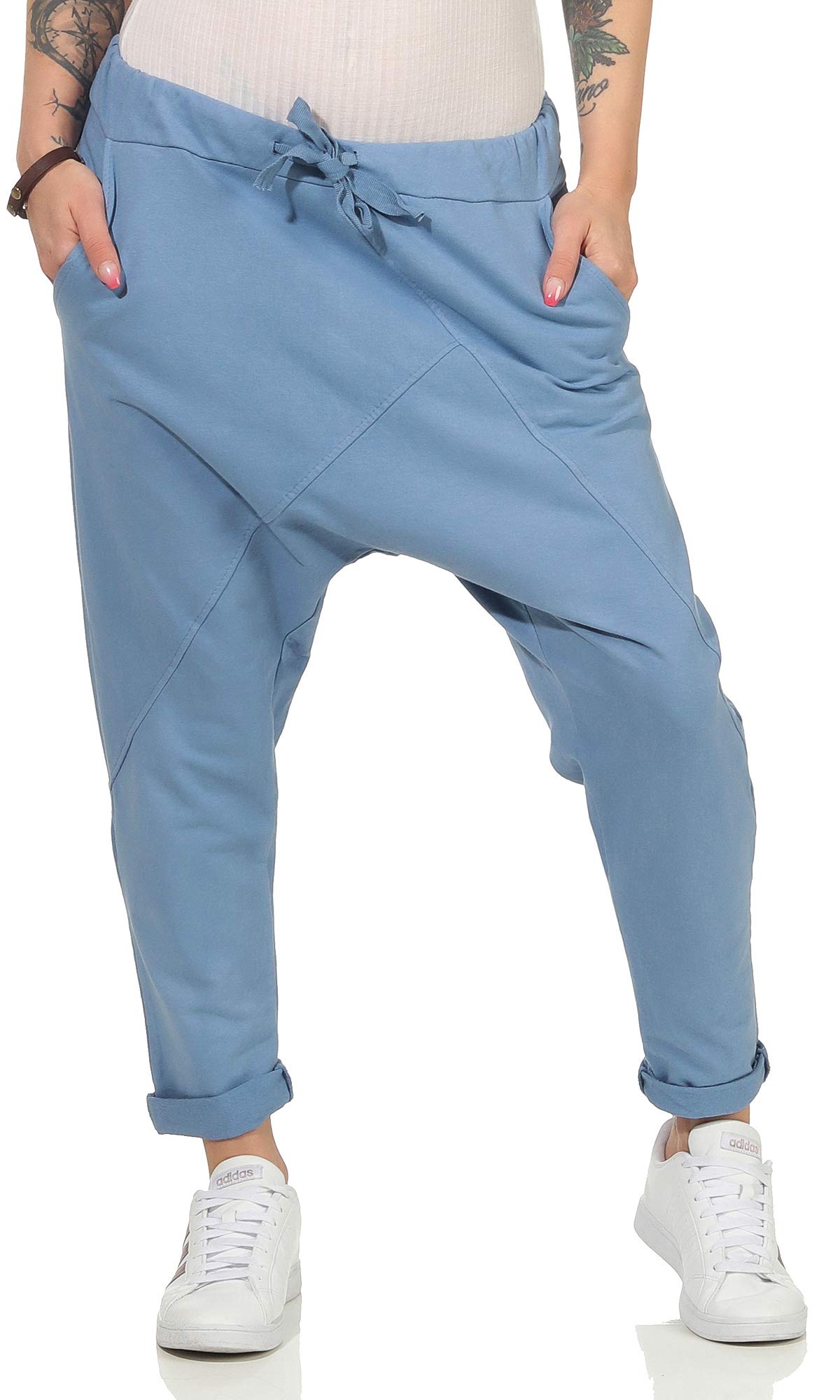 Damen Jogginhose im Boyfriend-Style Sweatpants für Freizeit Sport und Fitness 104