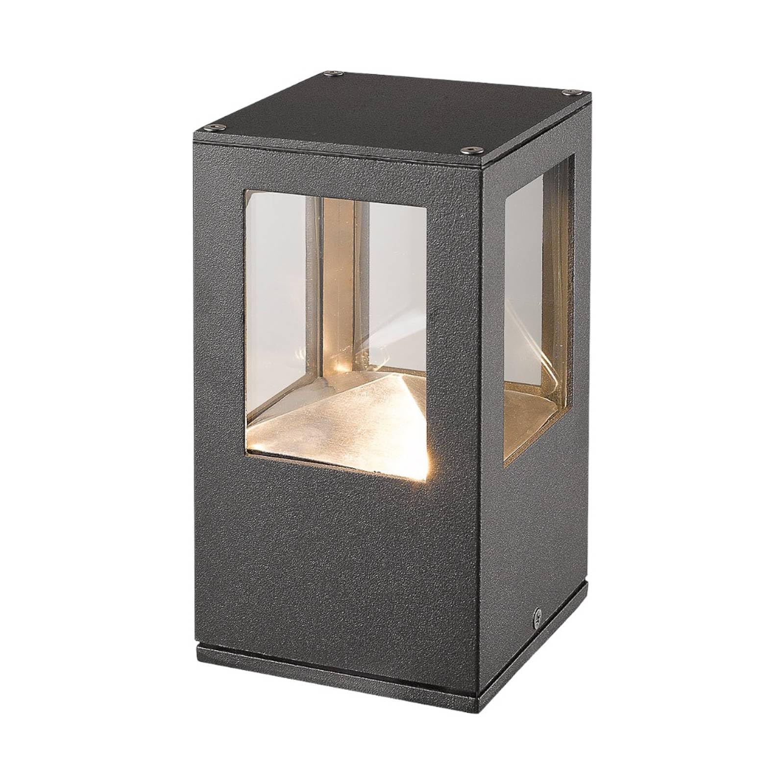 Lucande Lampada LED da esterni (Moderno) colore Nero, in Alluminio lampadina inclusa lampioncino paletto luminoso lampada viale lampione