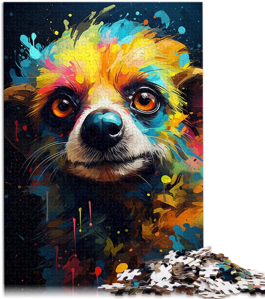 Puzzles for Adults 1000 Piece Colorful cute meerkat Toy Intellectual Game 50x70cm Stress Reliever Difficult Challenge for ages 14+