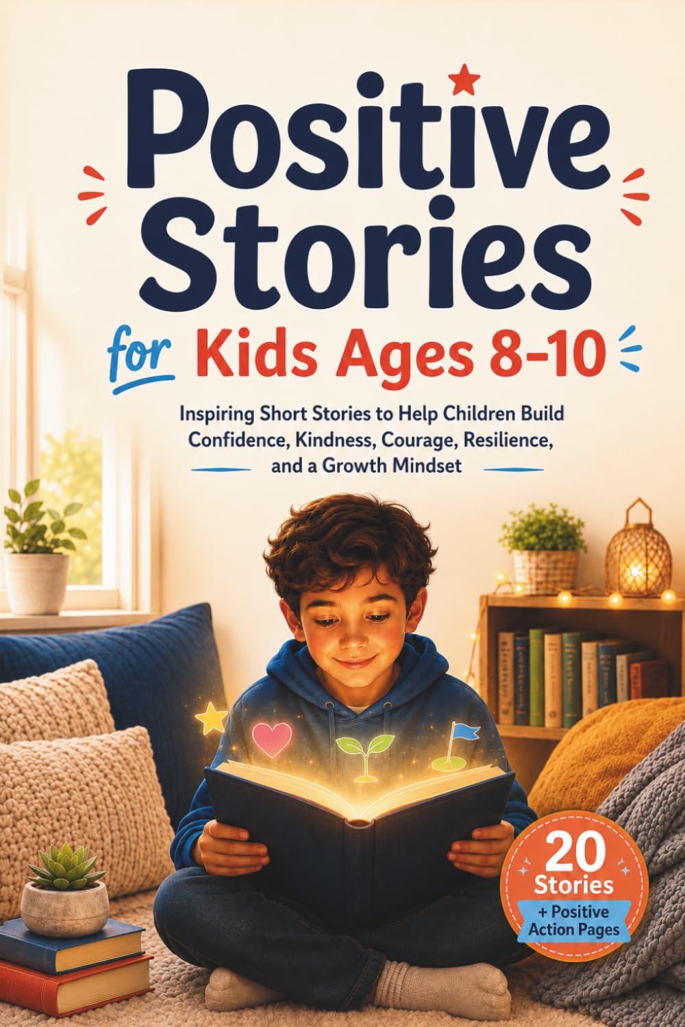 Positive Stories for Kids Ages 8-10: Inspiring Short Stories to Help Children Build Confidence, Kindness, Courage, Resilience, and a Growth Mindset