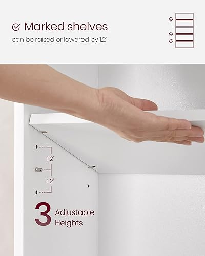 Miniatura 7 de VASAGLE CUSTOS Collection - Estantería de 5 niveles, estante para libros, estante de almacenamiento abierto, 9.4 x 23.6 x 52.8 pulgadas, para sala