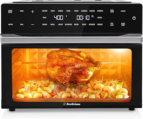 Beelicious 32QT Extra Large Air Fryer, 19-In-1 Air Fryer Toaster