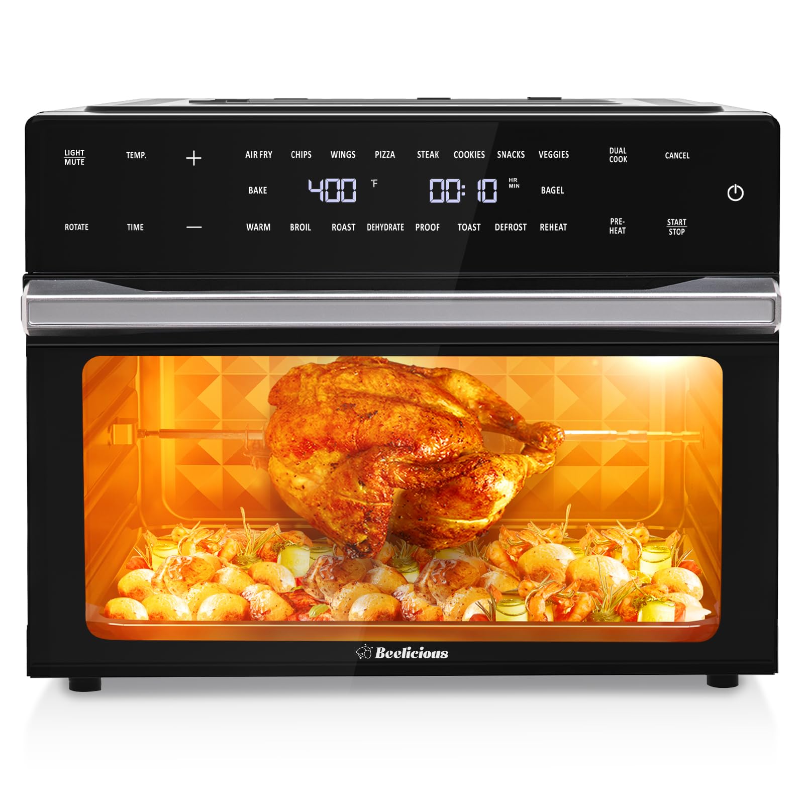 Beelicious 32QT Extra Large Air Fryer Toaster Oven Combo