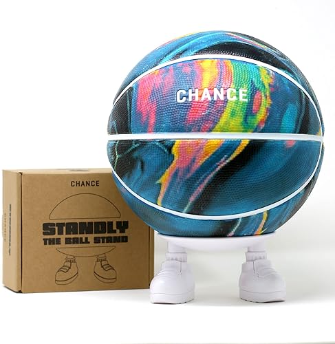 Miniatura 3 de Chance Standly The Ball Stand - Soporte coleccionable para tu baloncesto, voleibol o pelota de fútbol - Se adapta a pelotas de tamaño 5, 6, 7