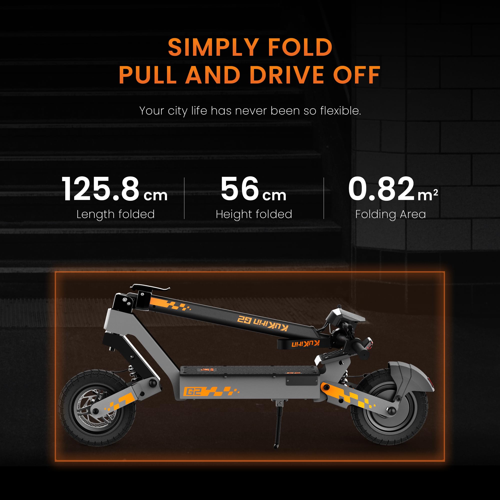 KUKIRIN G2 Patinete Eléctrico para Adultos, Elige Versión 800W o VMP 500W, Neumáticos Tubeless de 10 Pulgadas, Doble Suspensión, Frenos de Disco, Plegable