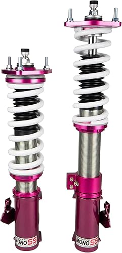 Miniatura 2 de Godspeed MSS0740-A compatible con Nissan Sentra (B13) 1991-94 MonoSS Coilovers Kit de bajada de suspensión