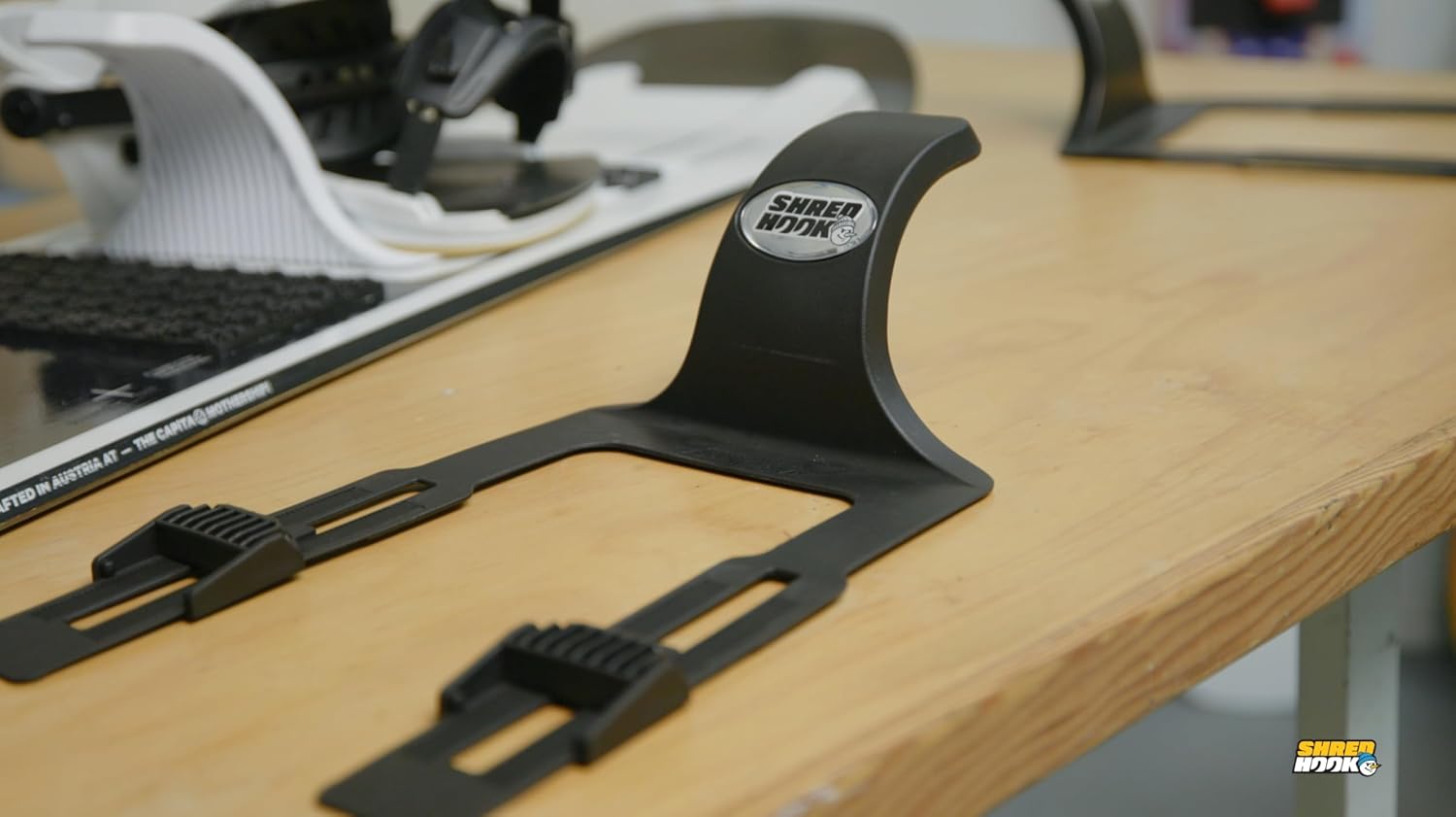 The SHREDHOOK Snowboard Hook w/Stomp Pad – Made 100% in The USA - More Stability When not Strapped into The Rear Binding Giving You Added Control While Getting Off Lifts and Traversing The Mountain