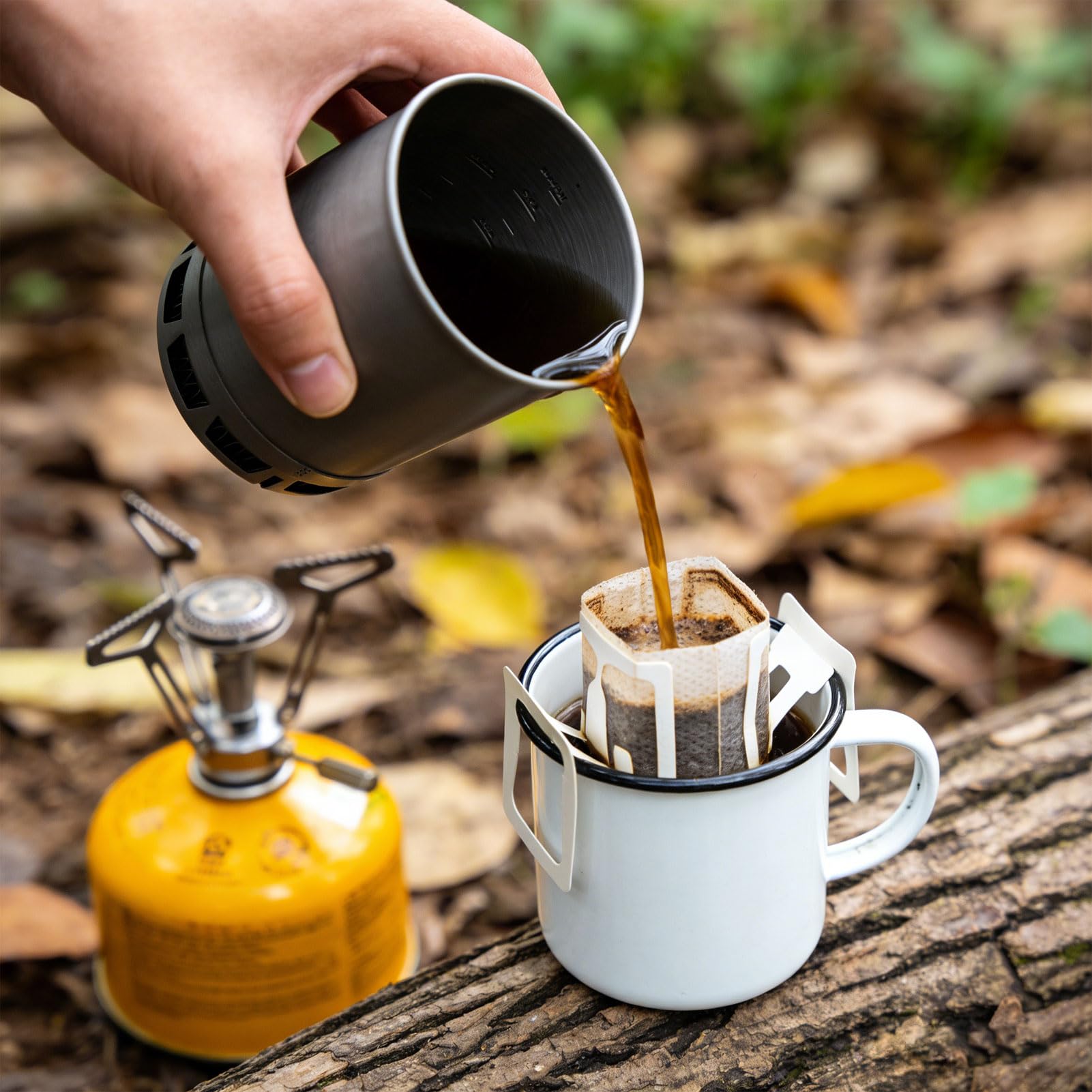 Camping Topf für Gaskocher, 600ml 162g Faltbar mit Wärmetauscher – Camping Kochtopf für Outdoor, Wandern & Reisen