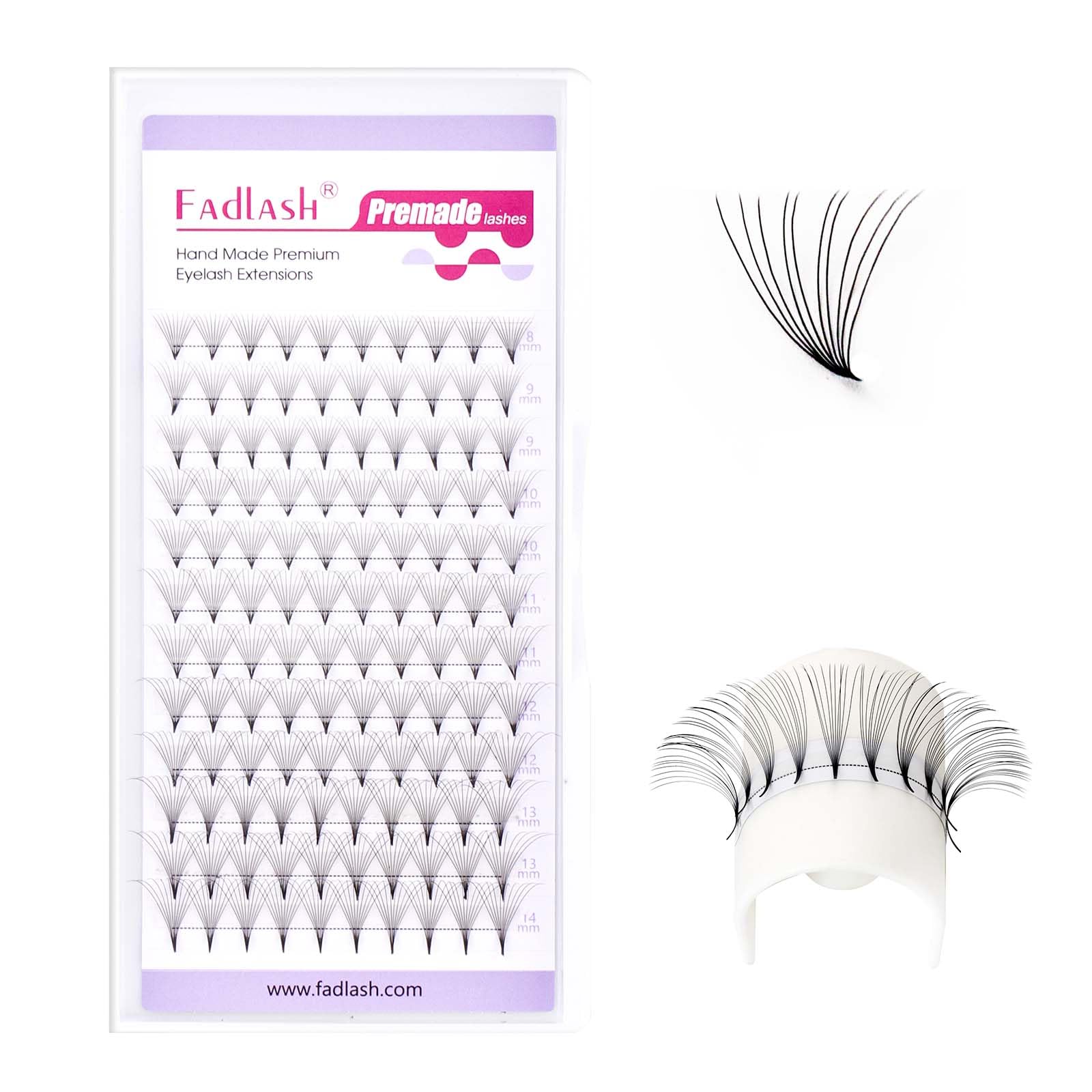 Volumen Ruso 10D 0.07mm C Curl 15mm Prefabricados Extensiones de Pestañas Volume Lashes Extension Ruso Pestañas — view 121
