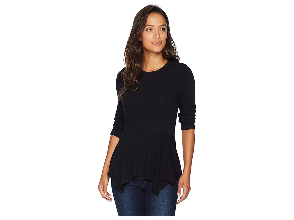 

Karen Kane 3/4 Sleeve Peplum Sweater (Black) Women's Sweater