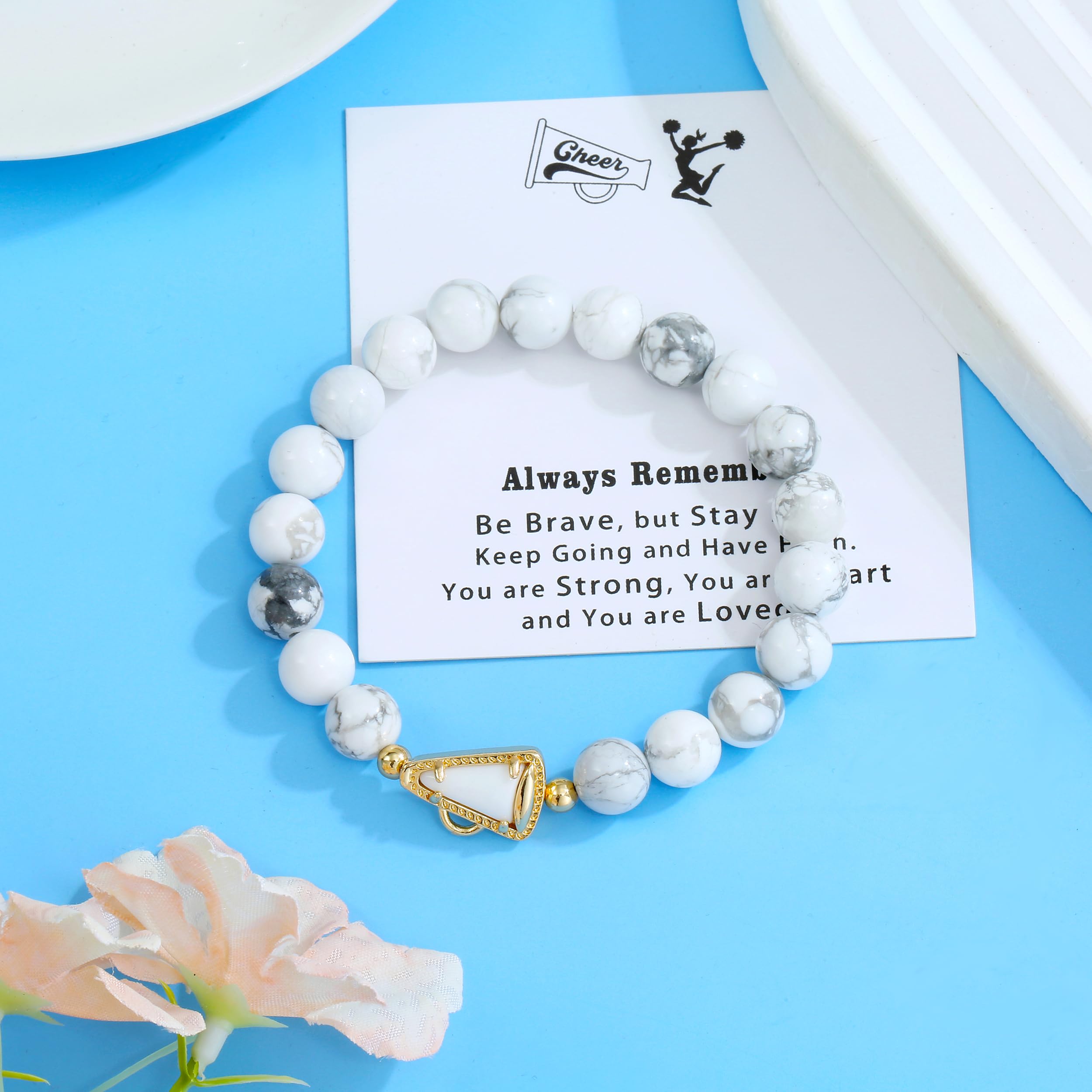 Cheer Bracelet Cheerleading Charm Bracelets for Women Coach Mom Cheer Team Cheerleader Gift Cheerleading Accessories Stuff