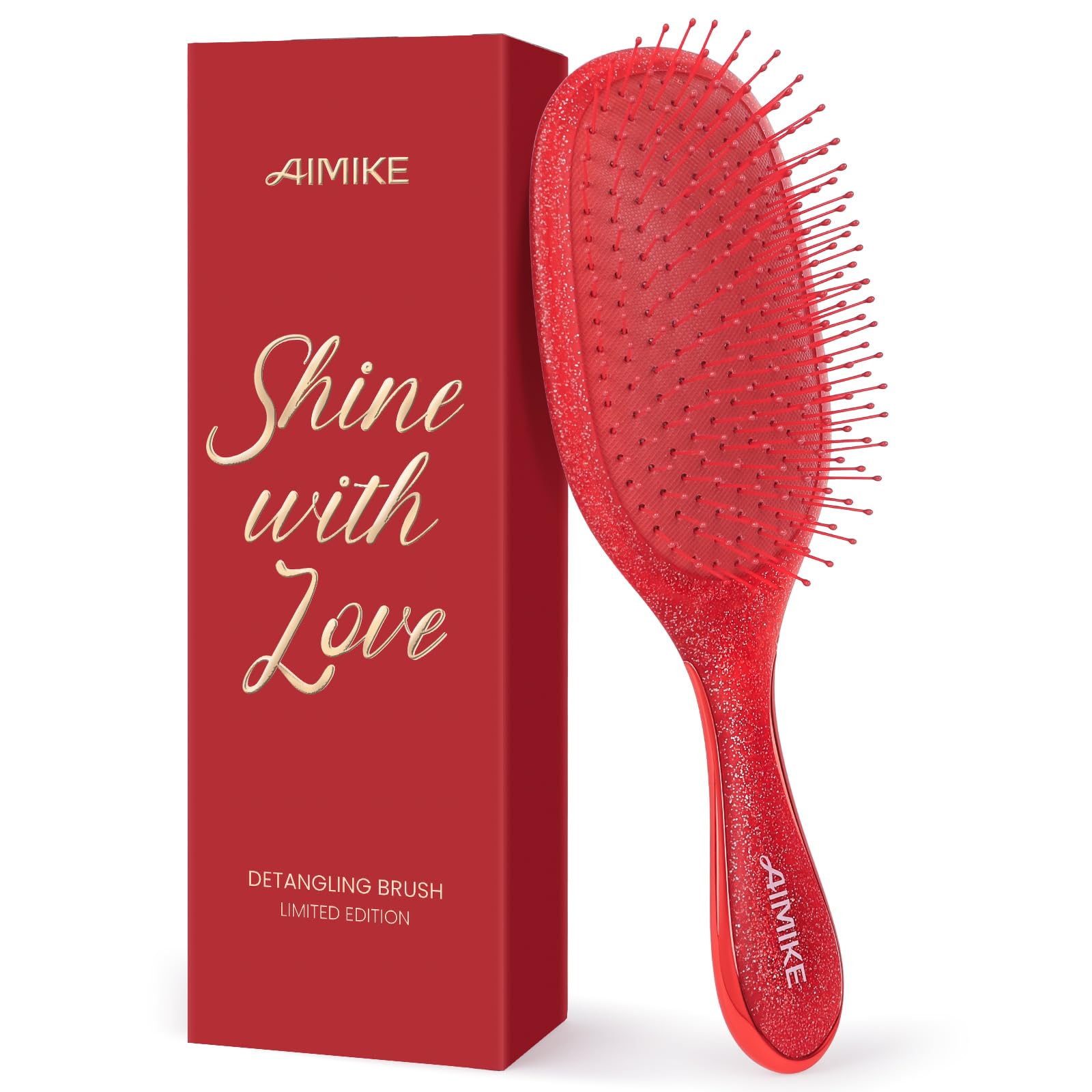 Amazon | AIMIKE クッションブラシ 細い髪用ブラシ デタングリング