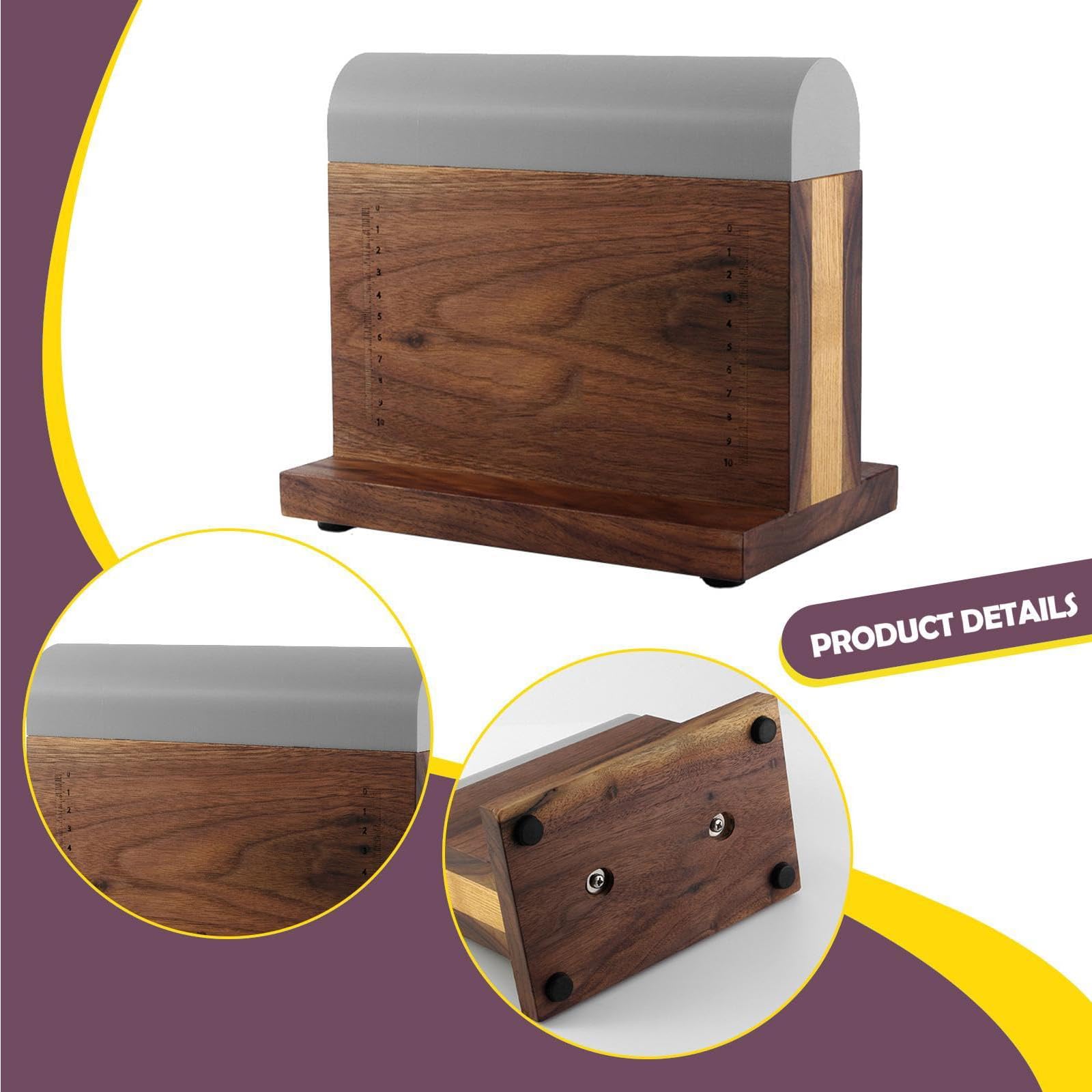 Holz-Leder-Biegewerkzeug, Mehrzweck-Biegewerkzeug aus Holz, schwarzes Walnussholz, Material für Lederwaren, Geldbörsen und Gürtelproduktion