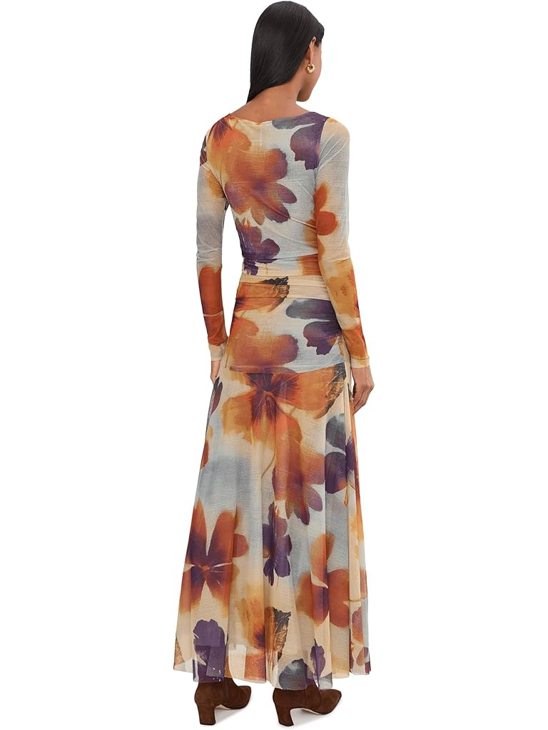 Red Free People Sunnei Mesh Maxi Dress