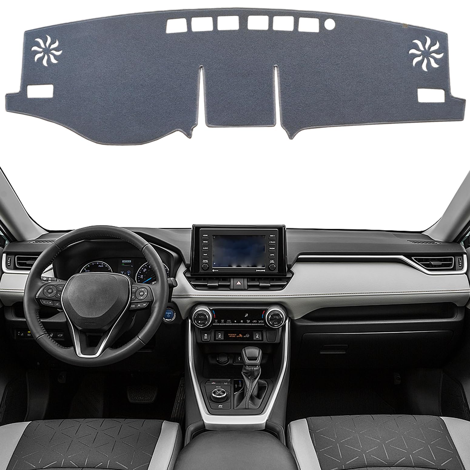 KEYOOG Dashboard Cover Dash Mat Fit for Ho-nda Fit 2020-2015 Car Dash Board Mat Anti-Glare
