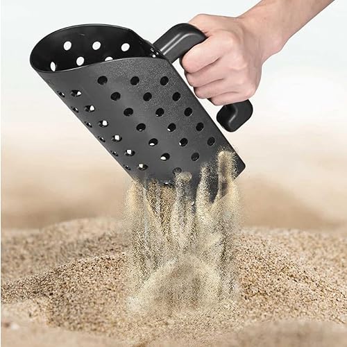 10.8 x 3.9 pulgadas ABS arena pala y paleta para detección de metales y tamiz de arena accesorios de detección de metales para descubrimiento de