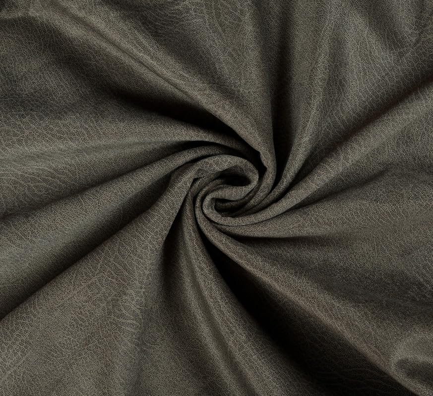 FURNADO Furnishings Luxurious Velvet Heavy Furnishing Fabric for Upholstery Sofa, Chair, Cushion, Covers, Size - Width 54 inches - Fabric by The 1 Meter, Ash Brown