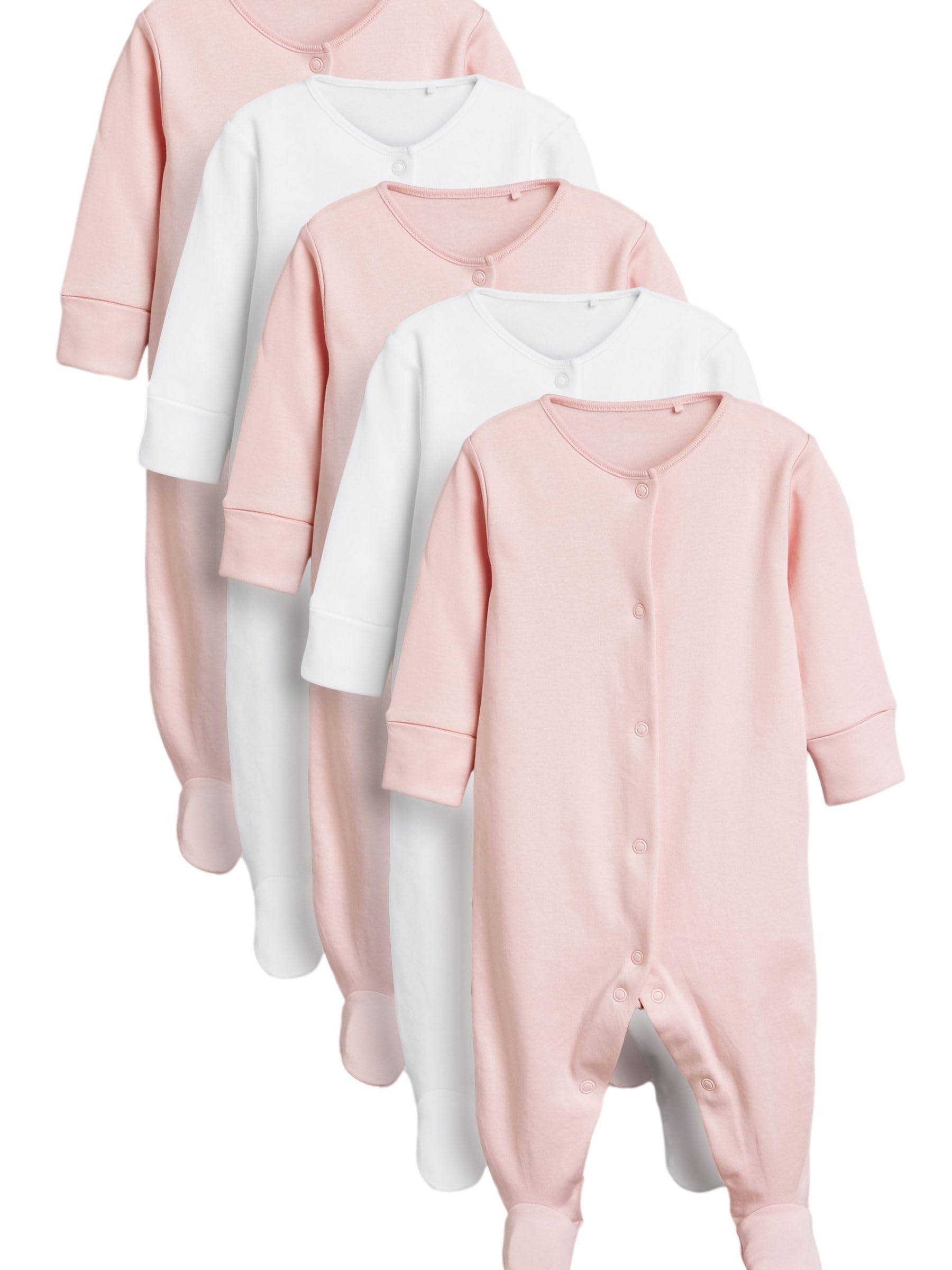 NEXT Bébé Fille Dors-Bien pour bébé 100% Coton, Lot de 5
