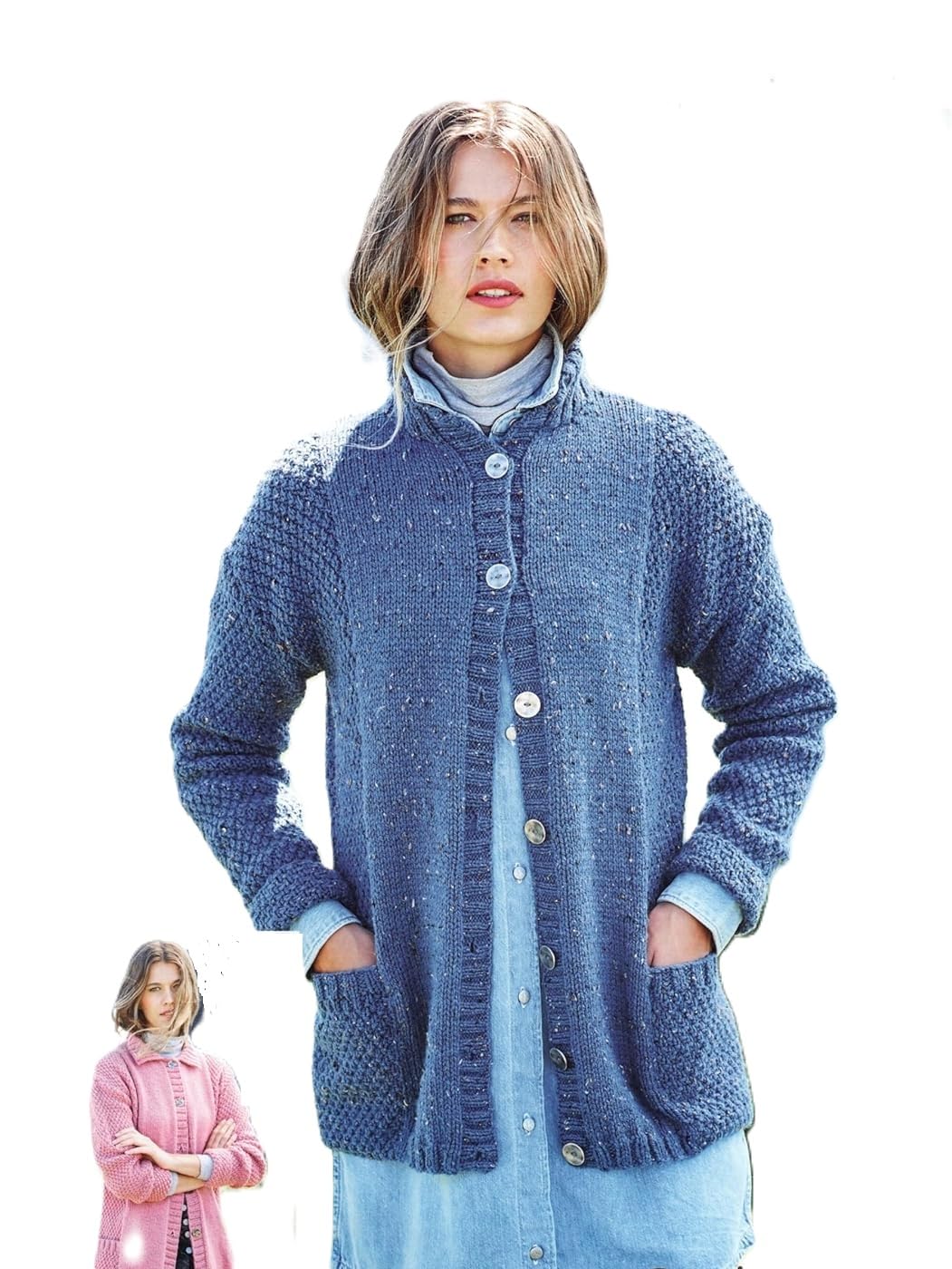 Stylecraft Women's Multicolor Special Aran With Wool Knitting Pattern - 9893 Cardigans