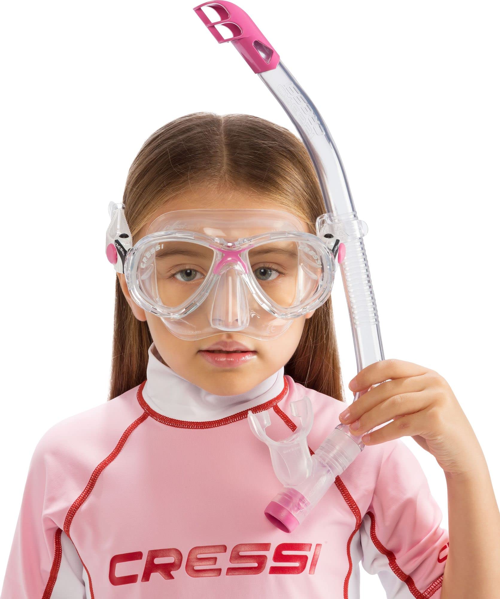 Cressi Combo Set Marea Vip Jr, Set composto da Maschera Marea Jr e Snorkel Top Unisex Bambino