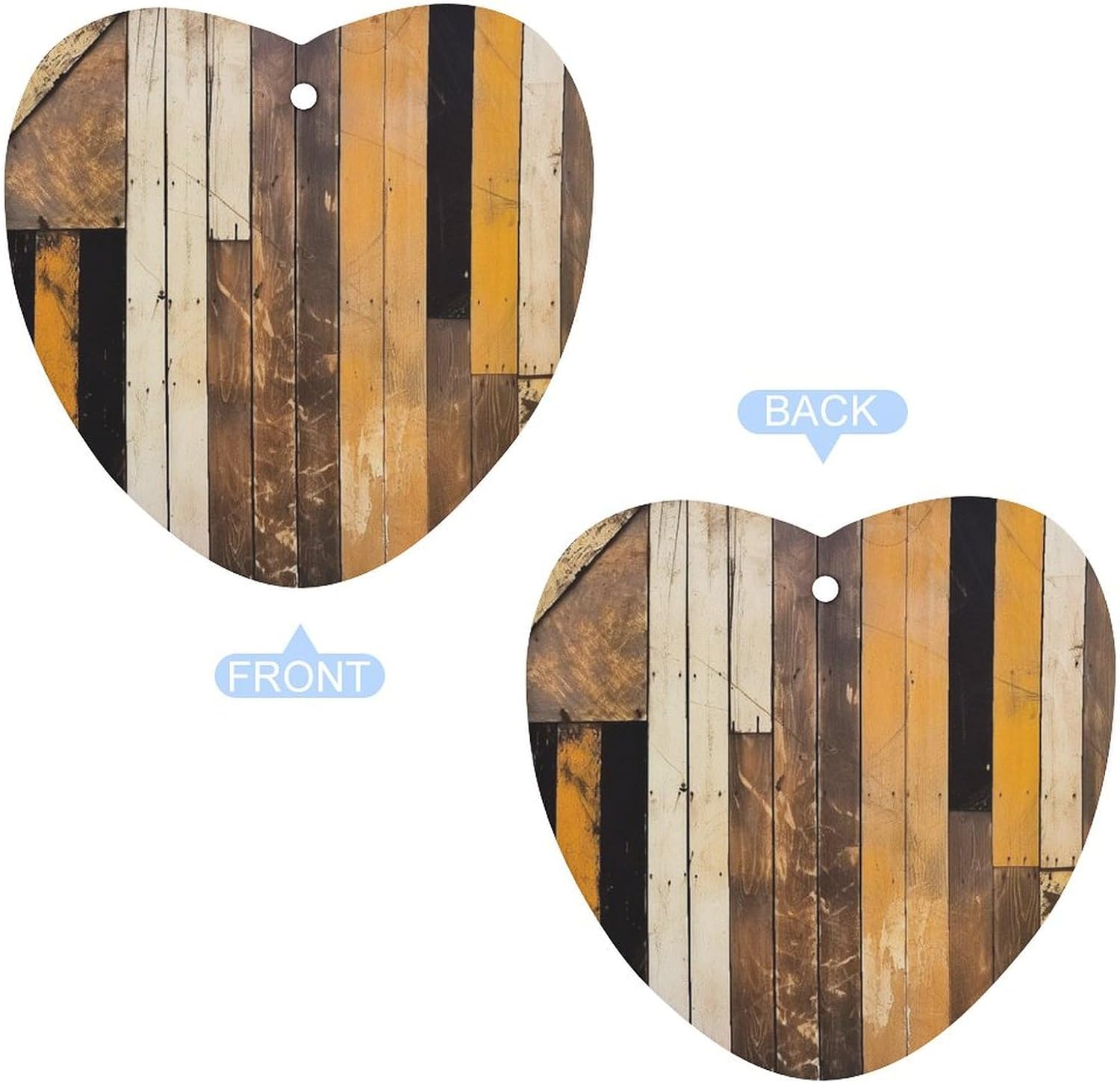 Car Air Fresheners Hanging Long Lasting Car Freshie With Rustic Wooden Printed Picture