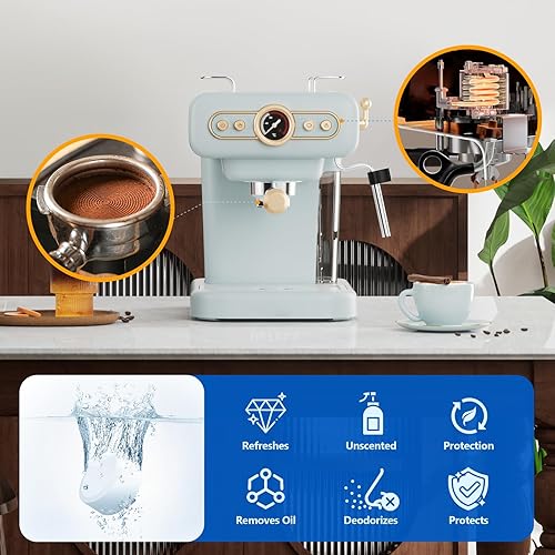 Miniatura 6 de Tabletas de limpieza para máquina de café expreso, descalcificadora, 200 tabletas, compatibles con Breville Barista Express, Gaggia, Delonghi, Jura,