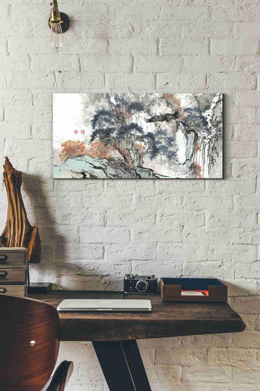 Epic Graffiti 'Bird's Eye View' by River Han, Canvas Wall Art, 12"x24"