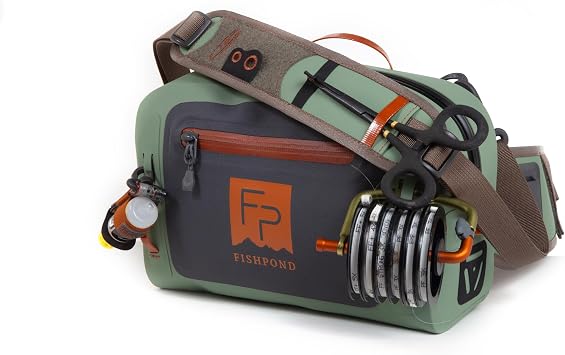 fishpond Thunderhead Small Submersible Fishing Fanny Pack - Eco Yucca | Waterproof Fly Fishing Bag | Fishing Waist Pack