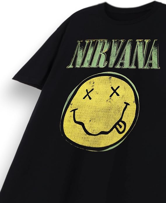 Nirvana Classic Logo Mens Black Short Sleeved T-Shirt