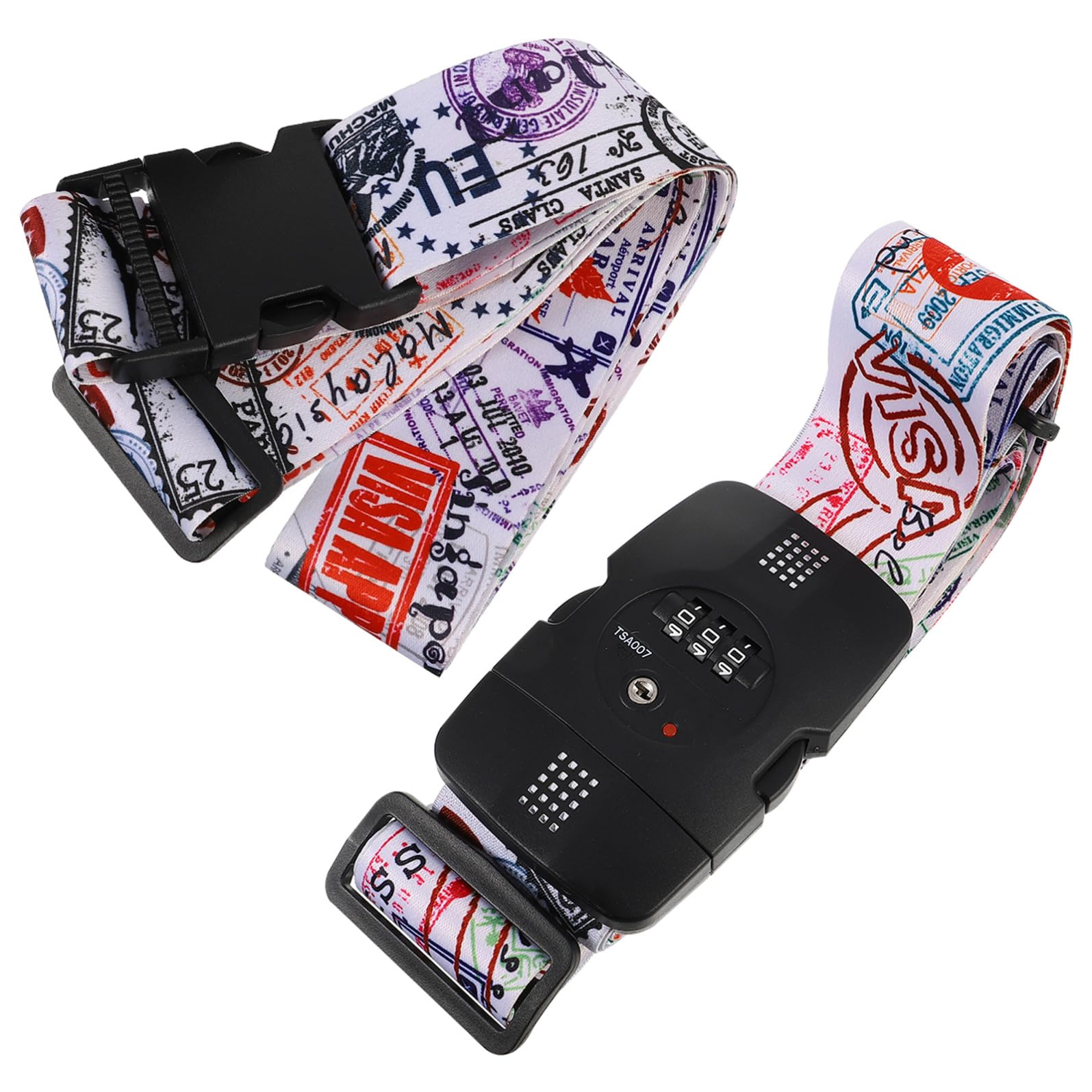 BESPORTBLE 2 Pezzi Cinghie Per Bagagli Cinghie Per Valigie Cintura Da Viaggio Regolabile Accessori Da Viaggio Per Zaini Cintura Per Bagagli Per L'imballaggio Dei Bagagli Stoffa