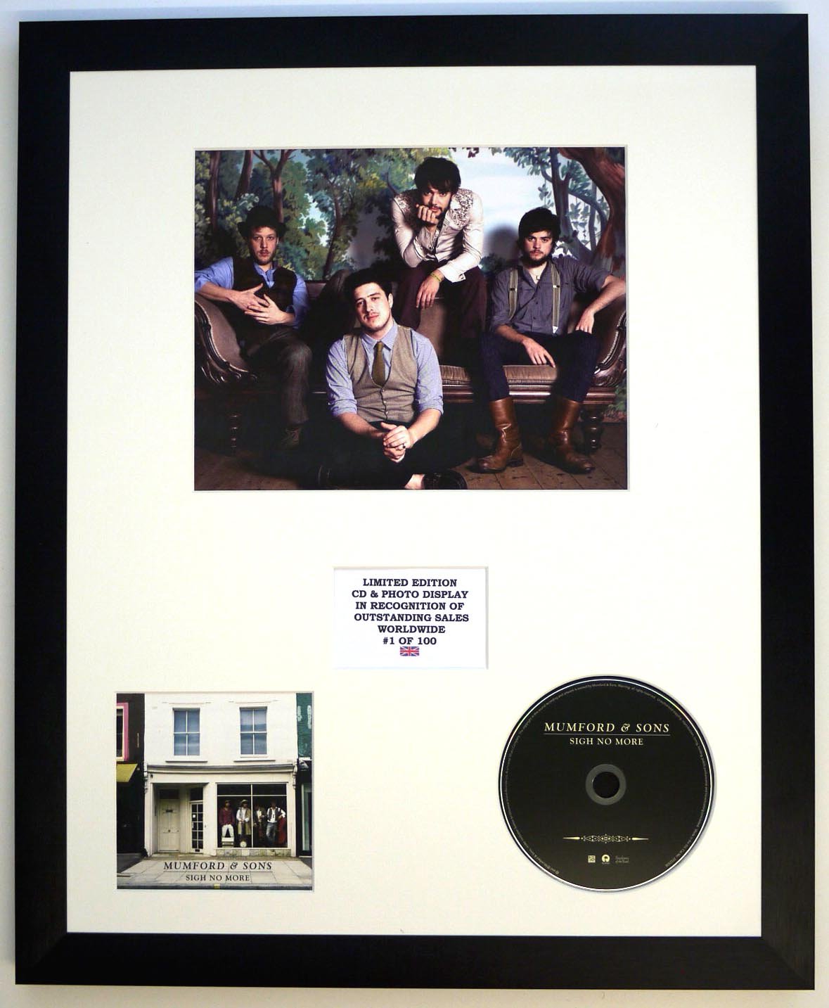 Mumford and SONS/Foto & CD Display LTD. Edition of The Album Sigh NO More