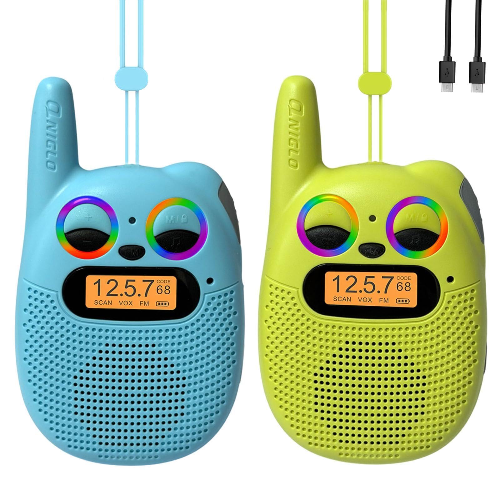 Talkies-walkies Montre Pour Enfants – Longue Portée 1500 M, Appel Un Bouton, Batterie Longue Durée, Cadeau Filles 3-5 Ans