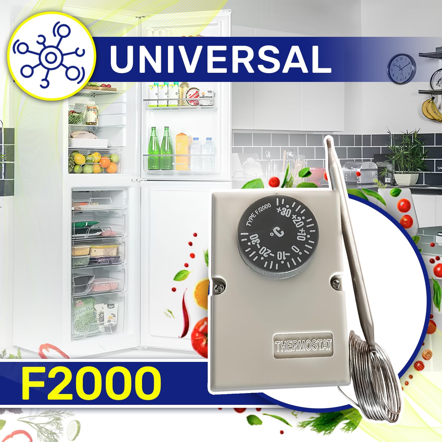 Thermostat De Four Universel Réglable - 50°C à 300°C - Compatible Multi-Marques