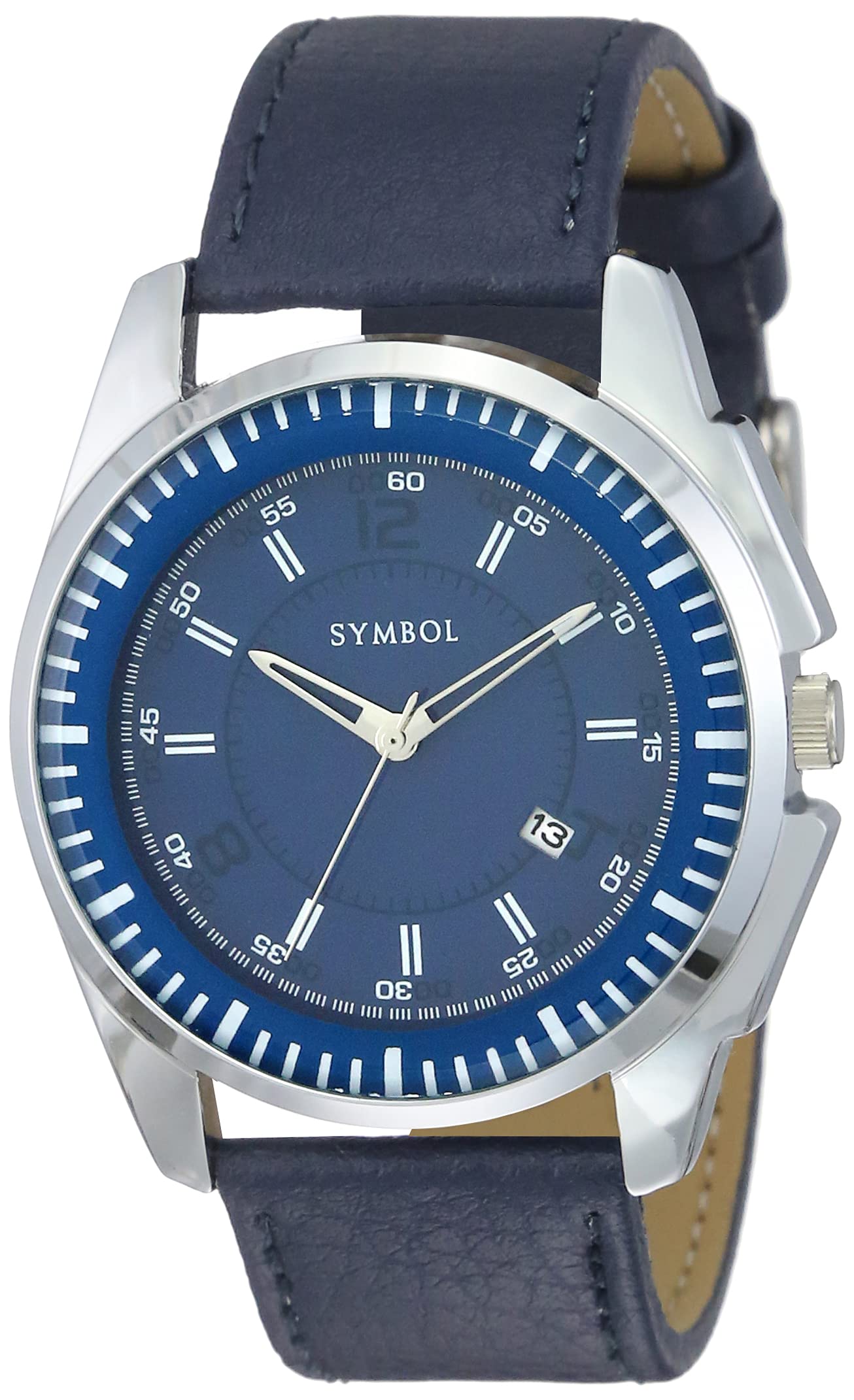 Amazon Brand - Symbol Men Faux Leather Spring-Summer21 Analog Blue Dial Watch-Az-Sym-Ss21A-15B, Band Color-Blue (B08ZHJK3M9) Amazon Price History, Amazon Price Tracker