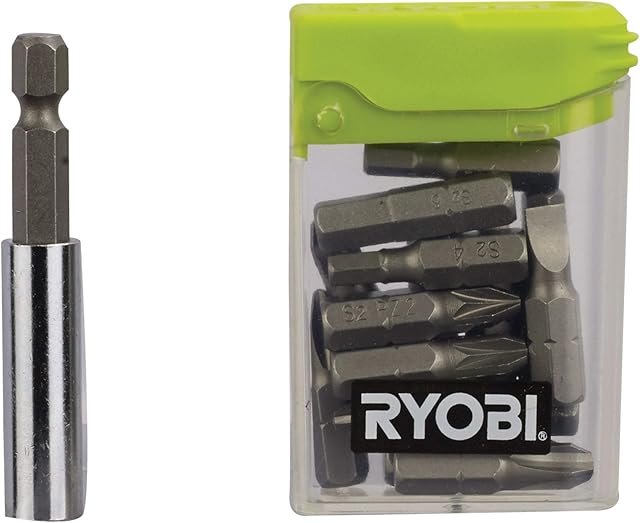 Ryobi RAK16FP Flat Pack Furniture Screwdriver Bit Set, 16-Piece, 25mm