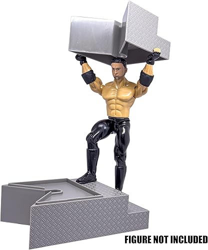 Miniatura 3 de Escaleras de anillo rompibles grises de lujo para anillos de figura de acción de lucha libre