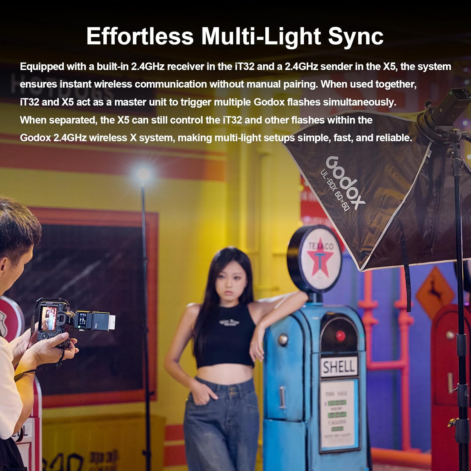 Godox iT32 TTL Camera Flash with X5C Trigger & Diffuser Kit for Canon Cameras, Magnetic Hotshoe & Trigger 2-in-1, Colorful Touch Screen, 2.4G Wireless, HSS 1/8000s, Rotatable Head, LED Modeling Lamp 9 71uygsSWFvL. AC SL1500