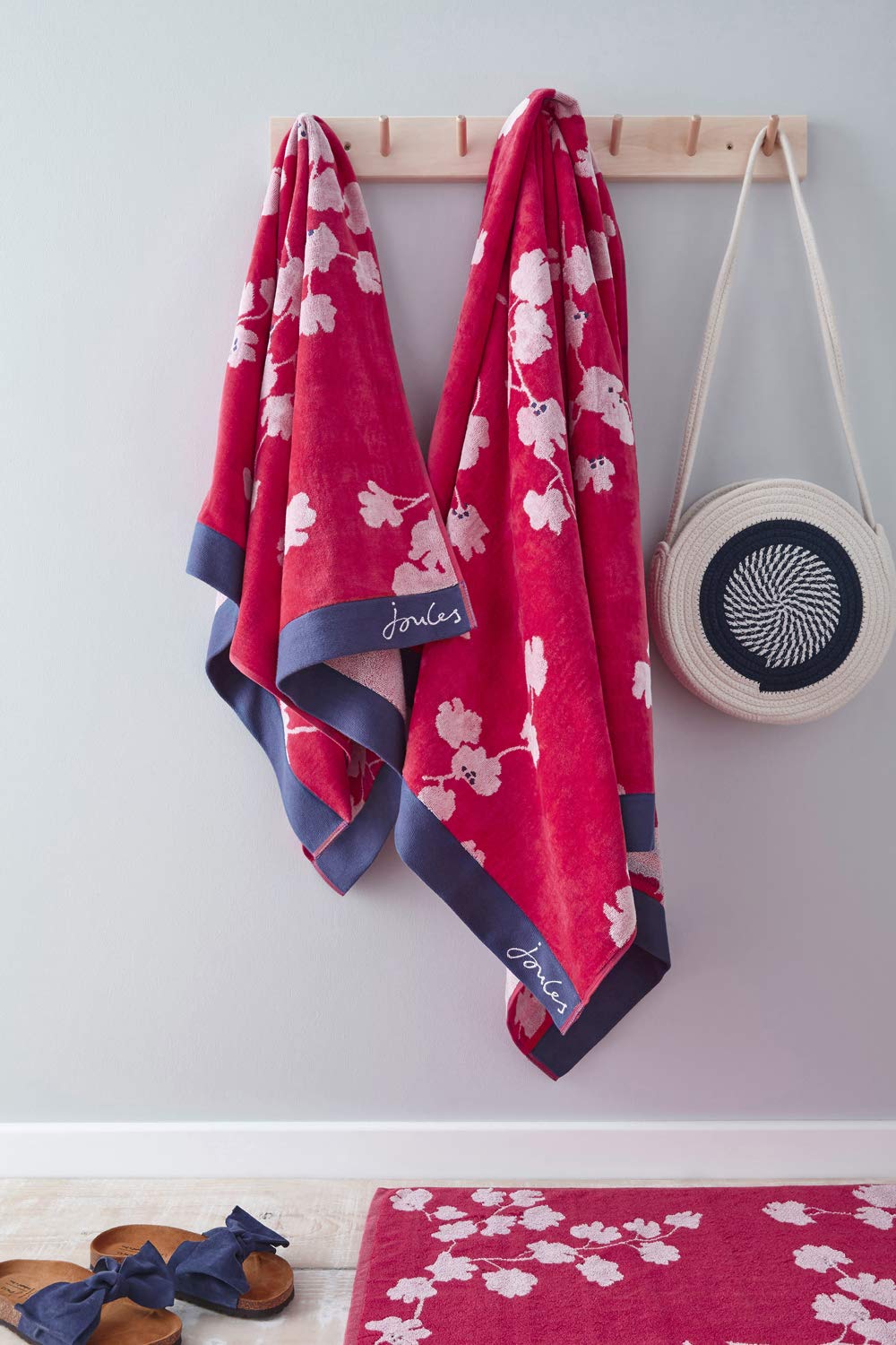 Joules Penzance Floral Hand Towel, Red : Amazon.co.uk: Home & Kitchen
