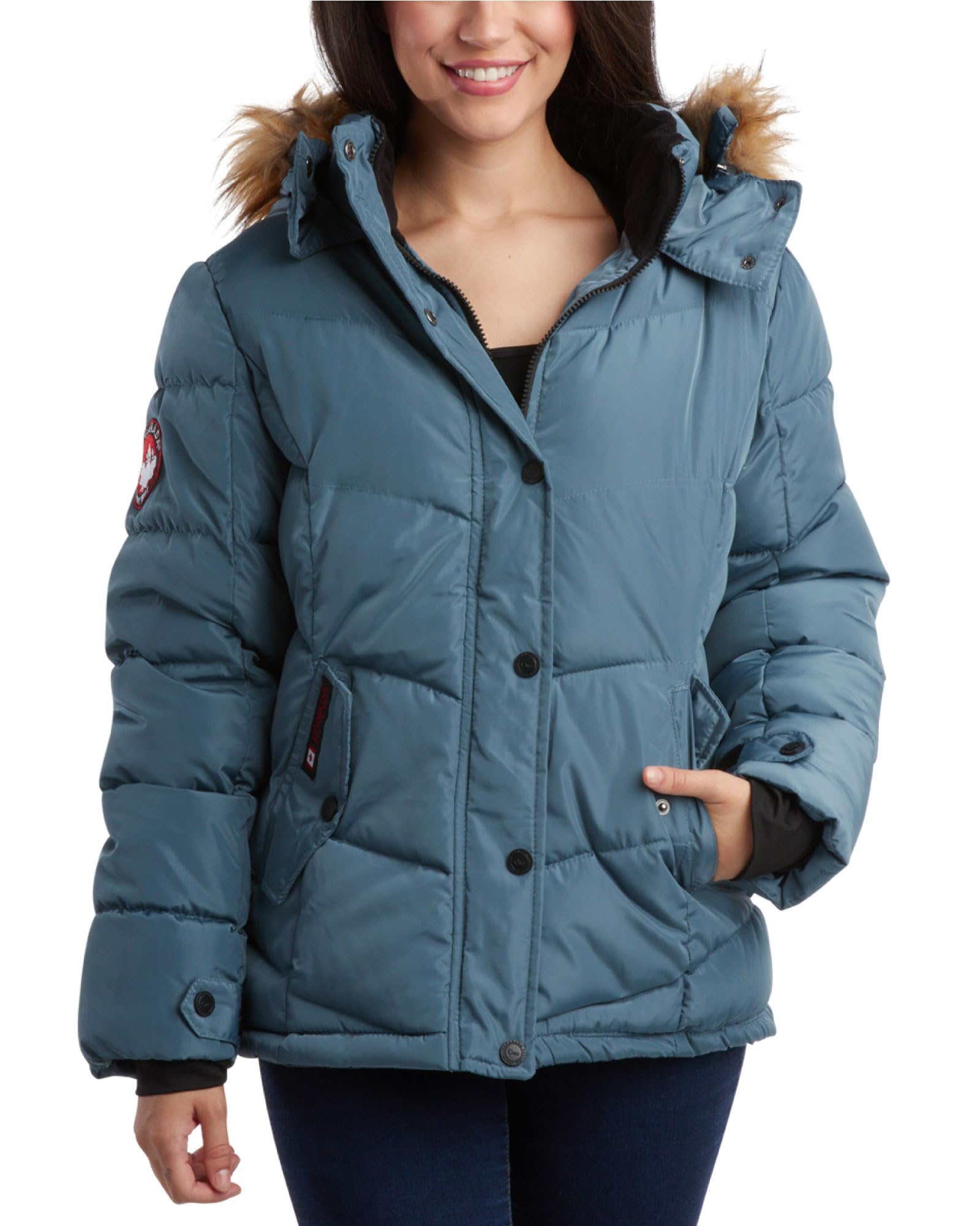 CANADA WEATHER GEAR Women's Winter Coat - Quilted Heavyweight Puffer Parka Coat – Plus Sized Jacket for Women (S-3X)
