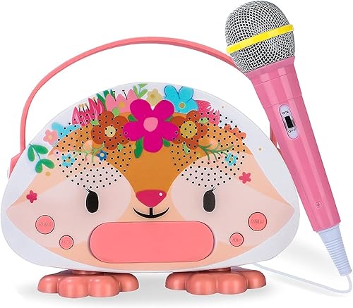 Máquina de karaoke para niños y niñas con micrófono Bluetooth para niños, altavoz de karaoke para cantar, portátil, juguete para fiesta, cumpleaños, disponible en Yaxa Venezuela