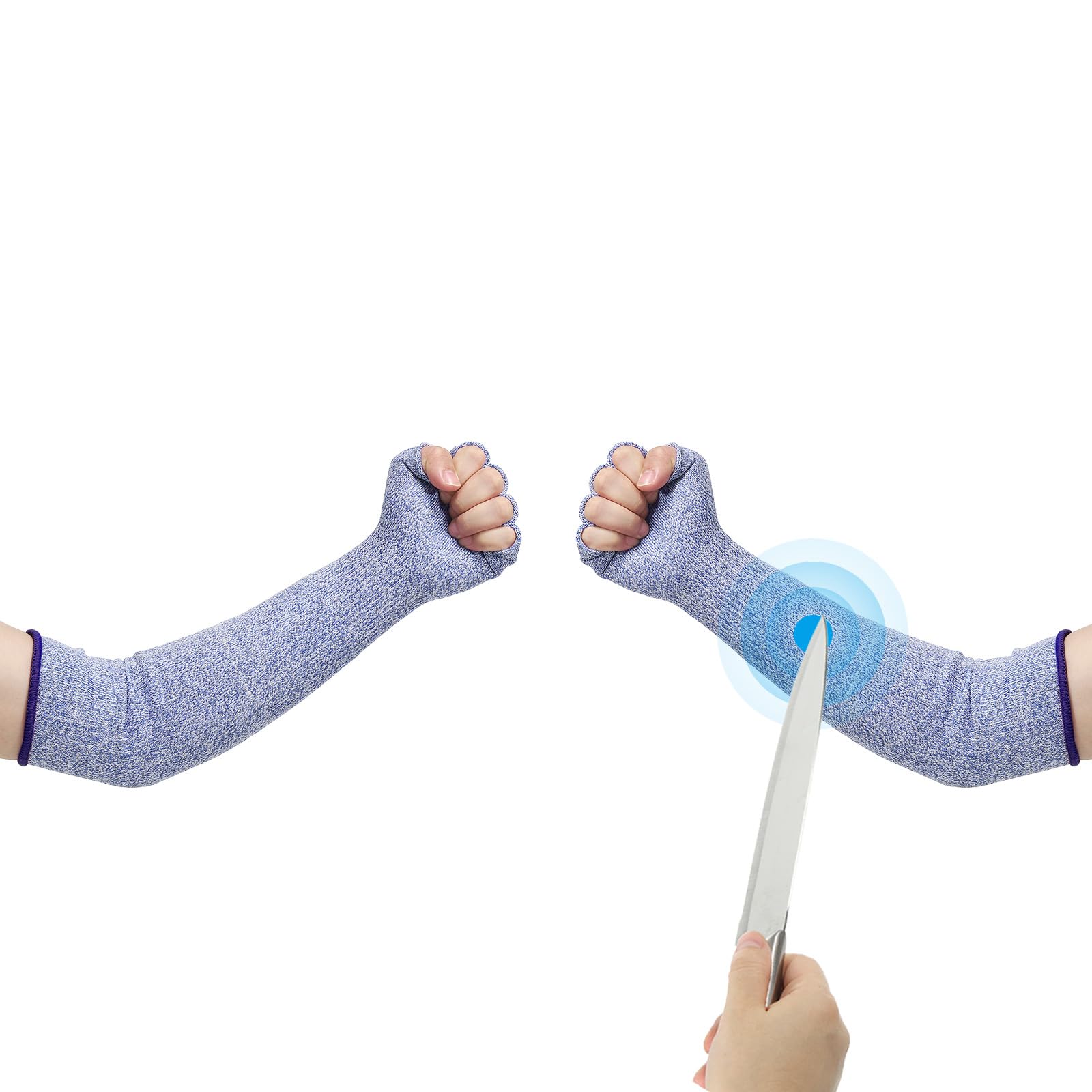 PATIKIL 20 Inch Cut Resistant Sleeves with Finger Grips