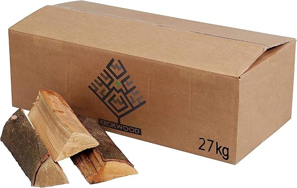 Brennholz Buche, Kaminholz mit Rinde, Feuerschale für Öfen, Grill, Buchenholz, Holzscheite 25 cm ofengetrocknete Buchenholzscheite, wählbar von 27 bis 270 kg, Menge: 27 kg - 1