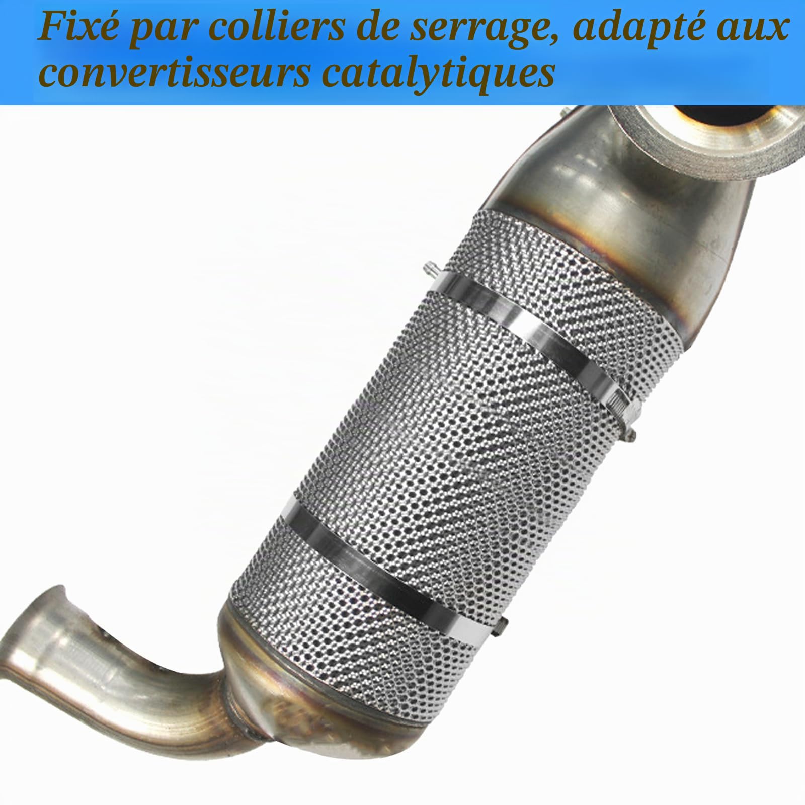 Plaque de protection thermique 100 cm x 40 cm pour véhicule - Plaque de protection thermique ajourée - Kit de réparation de protection thermique pour voiture, sport automobile - Isolation