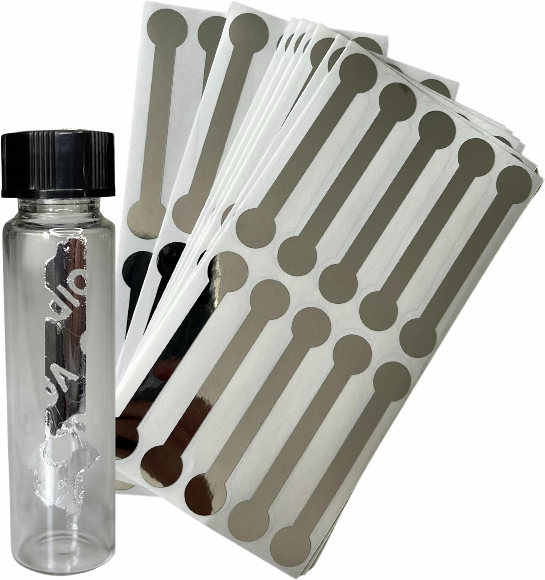 Tamper Evident Stickers, Security Stickers, 100 Tamper Proof Labels per Pack (White, 0.5" X 2.875")